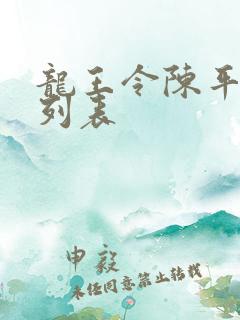 龙王令陈平章节列表