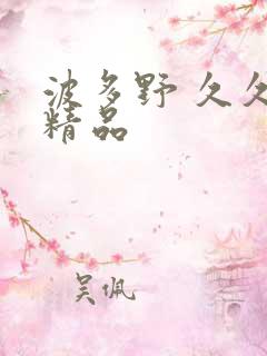 波多野 久久久精品