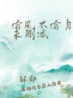 偷风不偷月原文未删减