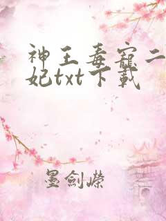 神王毒宠二嫁王妃txt下载