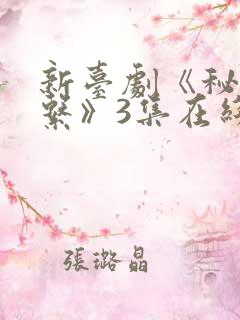 新台剧《秘密关系》3集在线观看视频