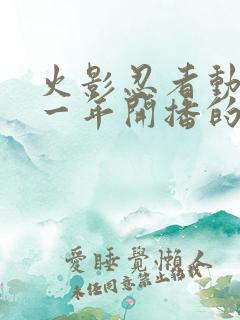火影忍者动漫哪一年开播的