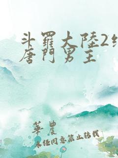 斗罗大陆2绝世唐门男主
