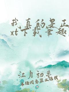 我真的是正派txt下载笔趣阁