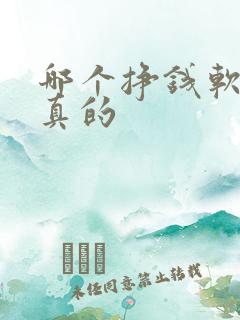 哪个挣钱软件是真的
