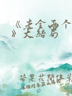 《老金两个儿媳》大结局