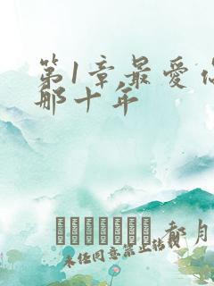 第1章最爱你的那十年