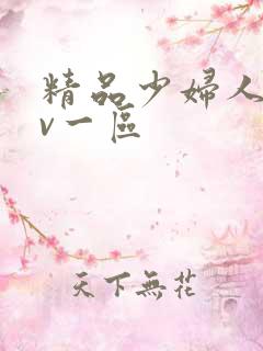 精品少妇人妻av一区