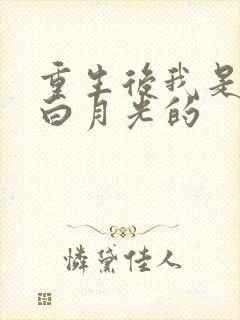 重生后我是大佬白月光的