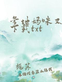 爹地妈咪又跑了下载txt