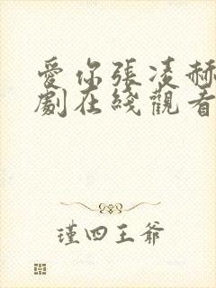 爱你张凌赫电视剧在线观看