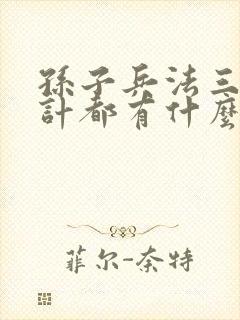 孙子兵法三十六计都有什么计
