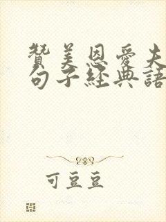 赞美恩爱夫妻的句子经典语录