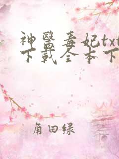 神医毒妃txt下载全本下载