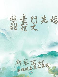 双豪门先婚后爱甜宠文