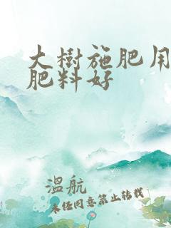 大树施肥用什么肥料好