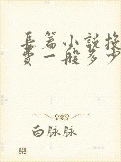 长篇小说投稿稿费一般多少钱