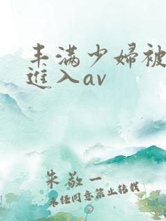 丰满少妇被猛烈进入av