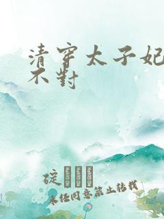 清穿太子妃画风不对