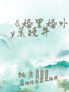 《婚里婚外》by叶晓井