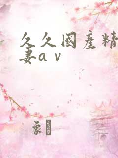 久久国产精品人妻aⅴ