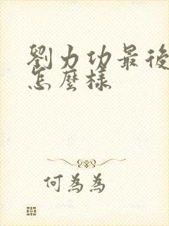 刘力功最后结局怎么样