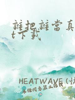谁把谁当真txt下载