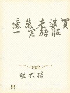 亿万老婆买一送一 完结版
