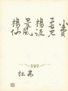 杨晨杨柔小说医仙风流免费阅读