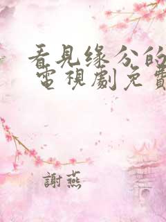 看见缘分的少女 电视剧免费观看