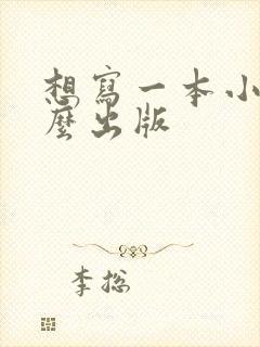 想写一本小说怎么出版