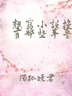 想写小说投稿,有哪些平台些