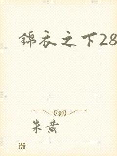 锦衣之下28集
