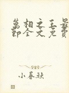 万相之王最新章节全文免费阅读小说