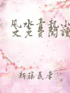 风水青龙小说全文免费阅读无弹窗