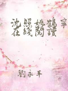 沈照姚鹤宁小说在线阅读