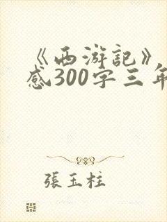 《西游记》读后感300字三年级