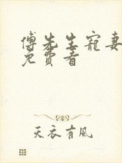 傅先生宠妻无度免费看