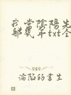 我当阴阳先生的那几年txt全集下载