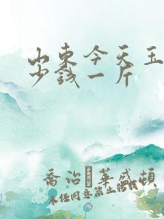 山东今天玉米多少钱一斤