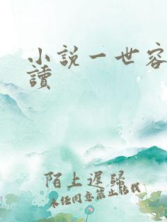 小说一世容安阅读