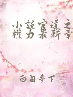 小说官道之绝对权力最新章节列表最