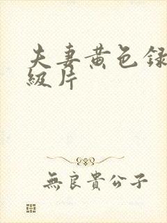 夫妻黄色录像一级片