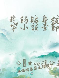 我的贴身校花唐宇小说章节目录