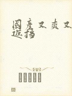 国产又爽又黄无遮挡