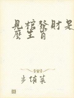 见棺发财是指什么生肖
