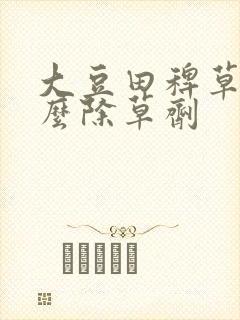 大豆田稗草用什么除草剂