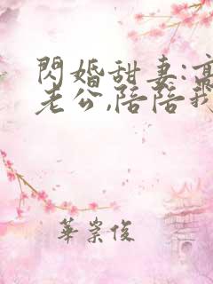 闪婚甜妻:高冷老公,陪陪我