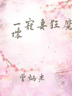 一宠妻狂魔别太坏