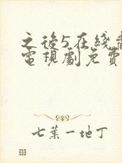之后5在线观看电视剧免费高清完整版